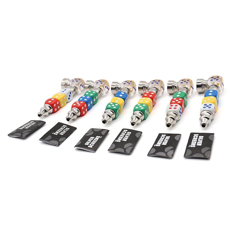 Cool Colorful Dice Shape metal tobacco pipe Alloy Mini Herb Smoking Tube Holder Portable Detachable Innovative Design
Cool Colorful Dice Shape metal tobacco pipe Alloy Mini Herb Smoking Tube Holder Portable Detachable Innovative Design