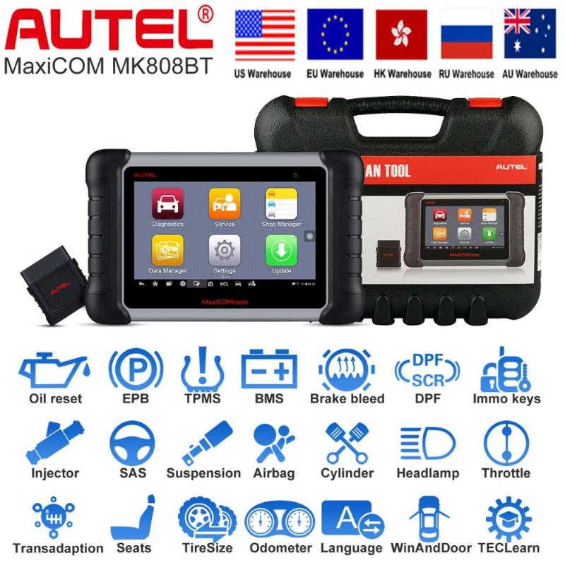 Code Readers & Scan Tools Autel MaxiCOM 808BT Diagnostic Tool With Full System Diagnosis OBD2 EScaner TPMS Reader OBDII PK 808
Code Readers & Scan Tools Autel MaxiCOM 808BT Diagnostic Tool With Full System Diagnosis OBD2 EScaner TPMS Reader OBDII PK 808