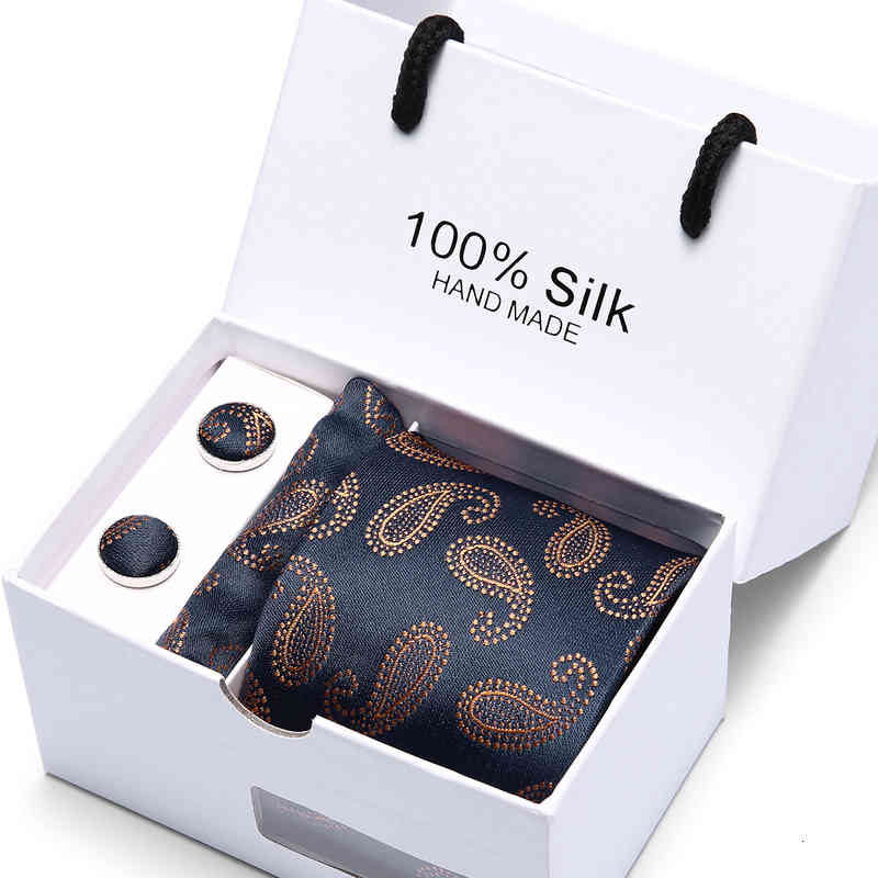 Necktie Scarf Corbata Men's Tie Gift Box 5-piece Suit Group Business Dress Wedding