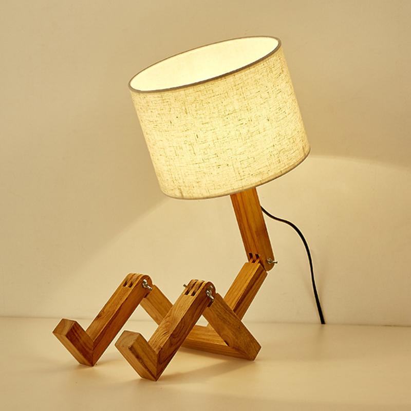 Table Lamps Robot Shaped Living Room E27 Flexible Wooden Base LED Lamp Working Nordic Modern Learning For Bedroom Interior Decoration
Table Lamps Robot Shaped Living Room E27 Flexible Wooden Base LED Lamp Working Nordic Modern Learning For Bedroom Interior Decoration