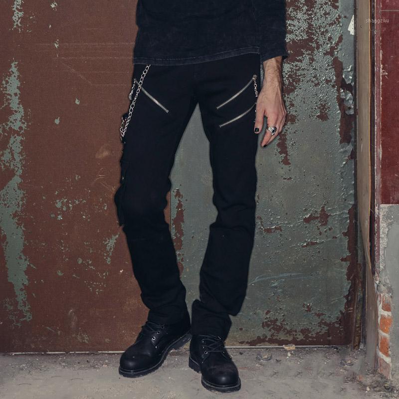 Men' Pants Devil Fashion Punk Rock Black Straight Long Spring Summer Casual Trousers With Chain Zipper
Men' Pants Devil Fashion Punk Rock Black Straight Long Spring Summer Casual Trousers With Chain Zipper