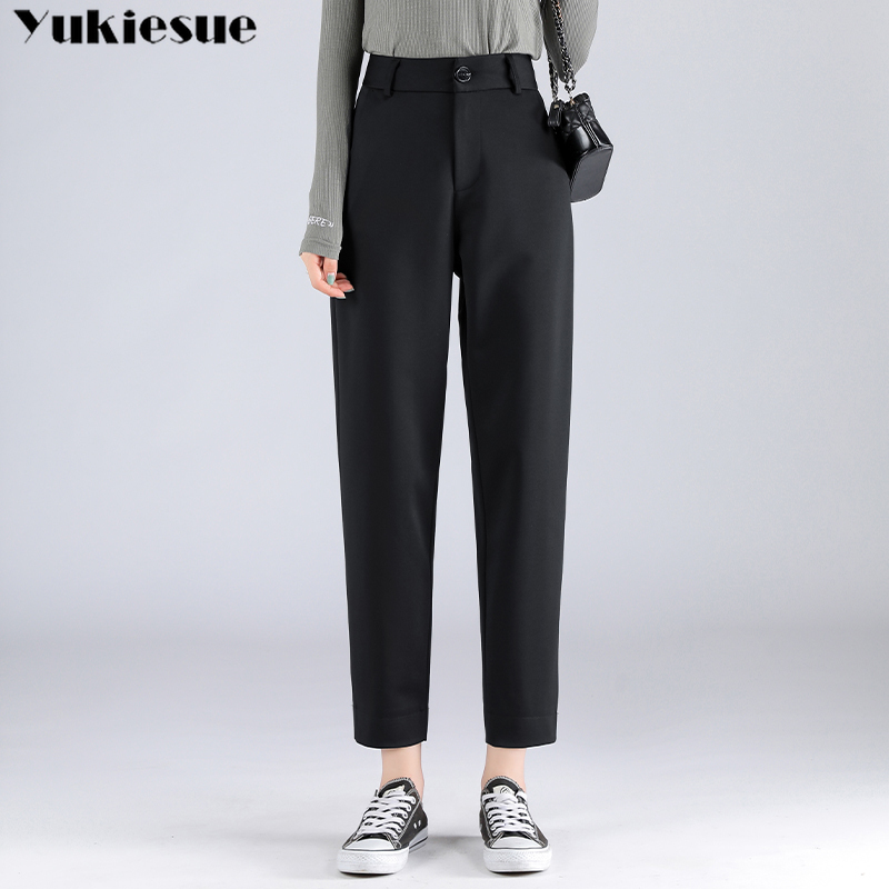Office workwear elegant winter women' pants female high waist harem pants capris for women trousers woman Plus size 6xl 210519, Black
Office workwear elegant winter women' pants female high waist harem pants capris for women trousers woman Plus size 6xl 210519, Black