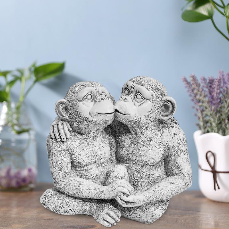 Garden Decorations Creative Cute Monkey Statue Outdoor Resin Kissing Model Sculpture Home Office Desk Miniature Decorative Craft
Garden Decorations Creative Cute Monkey Statue Outdoor Resin Kissing Model Sculpture Home Office Desk Miniature Decorative Craft