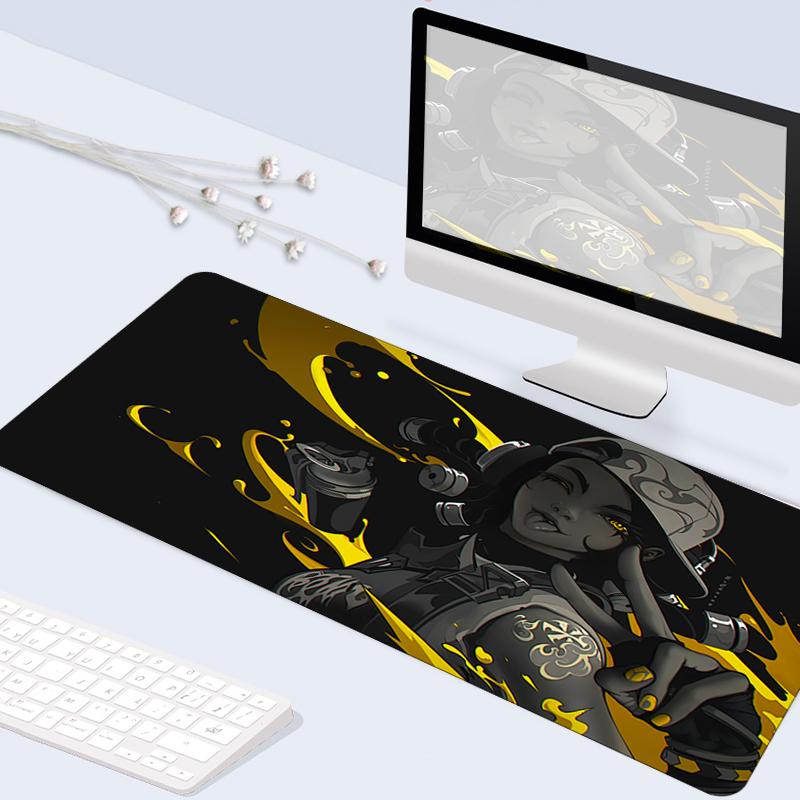 Mouse Pads & Wrist Rests Desk Mat Valorant Gaming Large Rubber Washable Speed Gamer Accessories Locking Edge XL Otaku Laptop Keyboard Mats