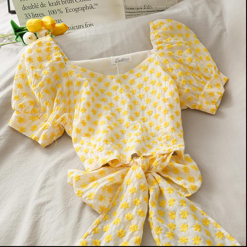 v neck daisy flower short women blouses sleeved slim waist puff sleeves bow bandage blouse design ladies, White
v neck daisy flower short women blouses sleeved slim waist puff sleeves bow bandage blouse design ladies, White