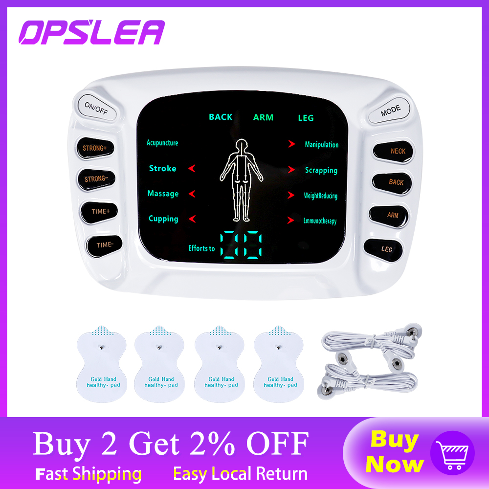 

Tens Acupuncture Electronic Pulse Massager EMS Muscle Stimulator Meridian Physiotherapy Apparatus Massager Full Body Relax