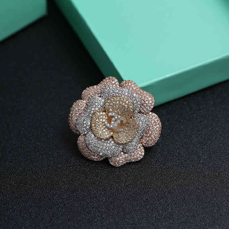 Yuezhixiu Rose Brooch Female Scarf Buckle