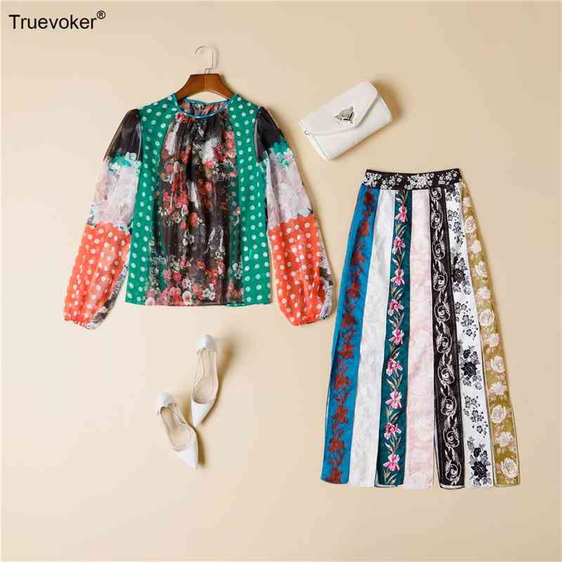 Truevoker Designer Holiday et Women's Fancy Flower Print Blouses + Midi Skirt Lady Vintage Vocation Sets Suits 210602, Multi
Truevoker Designer Holiday et Women's Fancy Flower Print Blouses + Midi Skirt Lady Vintage Vocation Sets Suits 210602, Multi
