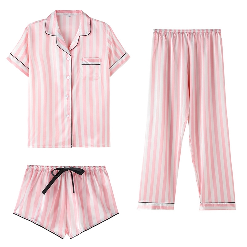 Women's Rayon Stripe Pama Set - Sexy and Comfy Sleepwear for Home Relaxation