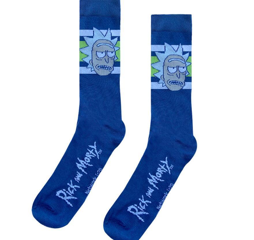 New fashion men's and women's silk socks anime pattern casual street all-match cotton soft