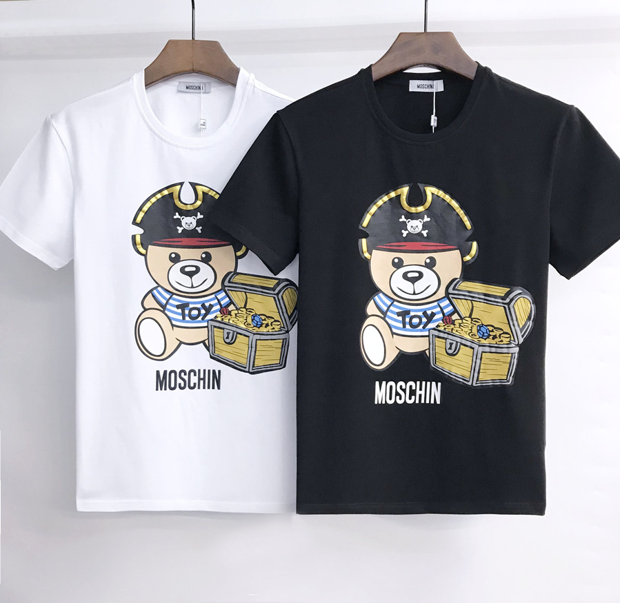 High-end summer men's short-sleeved T-shirt with letter doll pattern pure cotton breathable top M, White
High-end summer men's short-sleeved T-shirt with letter doll pattern pure cotton breathable top M, White