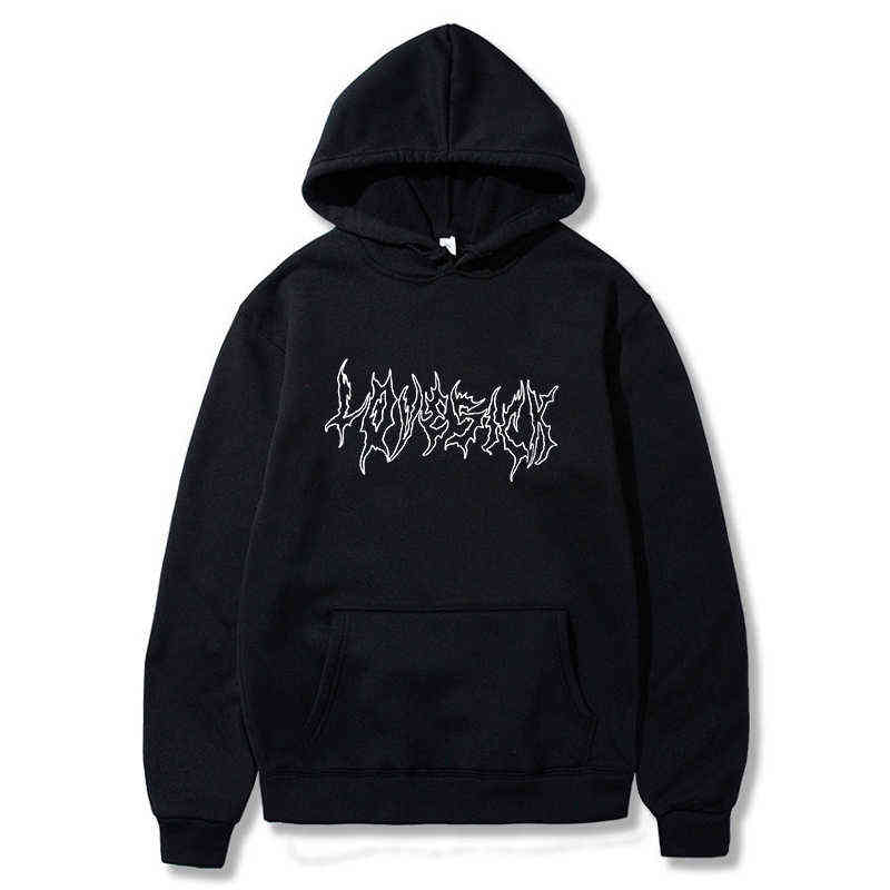 Punk Goth Letter Print Hip-Hop Hooded Sweatshirt Vintage Kpop Loose Casual Women Moletom Harajuku Streetwear Pullover Sweatshirt 211109