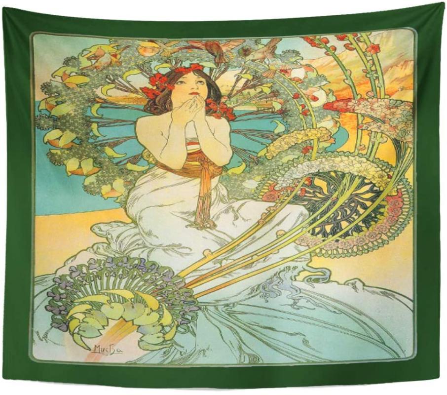 Tapestries Artwork Wall Hanging Fine Mucha Nouveau Monte French Artistic Birds Flowers Vintage Home Decor Print
Tapestries Artwork Wall Hanging Fine Mucha Nouveau Monte French Artistic Birds Flowers Vintage Home Decor Print