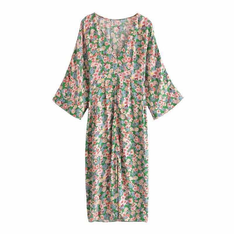 Summer Dress Women Long Sleeves elegant Casual Fashion Chic Lady Kaftan Maxi Dress Woman Loose Boho Dresses Robe Femme 210709, Flower dress
Summer Dress Women Long Sleeves elegant Casual Fashion Chic Lady Kaftan Maxi Dress Woman Loose Boho Dresses Robe Femme 210709, Flower dress