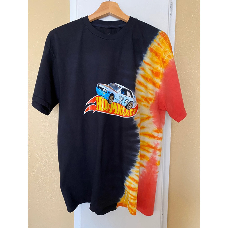 Travis Scott Jack Boys Tops Hotwheels Racing Flame Tie-dye Short Sleeve Design Casual Loose Tie Dye T-shirt for Men and Women High Street hip-hop, Black
Travis Scott Jack Boys Tops Hotwheels Racing Flame Tie-dye Short Sleeve Design Casual Loose Tie Dye T-shirt for Men and Women High Street hip-hop, Black