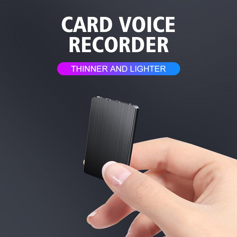 Digital Voice Recorder LYTUNE Thin One Key Recording Dictaphone Card Shap HD MP3 Player Lanyard Design Audio Small Body
Digital Voice Recorder LYTUNE Thin One Key Recording Dictaphone Card Shap HD MP3 Player Lanyard Design Audio Small Body