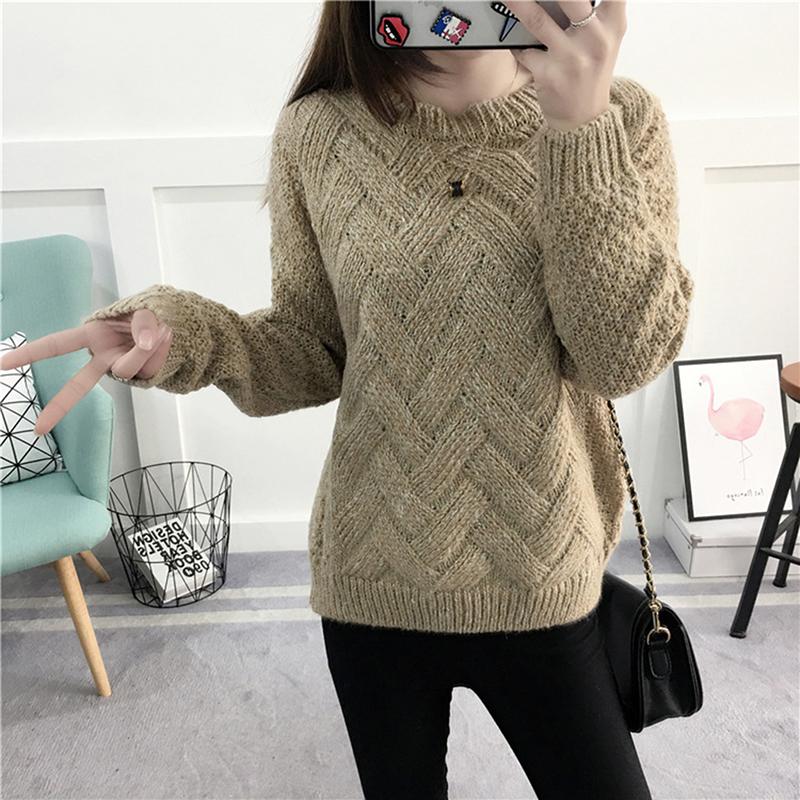 Women's Sweaters Autumn Winter Knitted Sweater Women Loose Pullover Basic O Neck Casual Tops Femme, Pink
Women's Sweaters Autumn Winter Knitted Sweater Women Loose Pullover Basic O Neck Casual Tops Femme, Pink