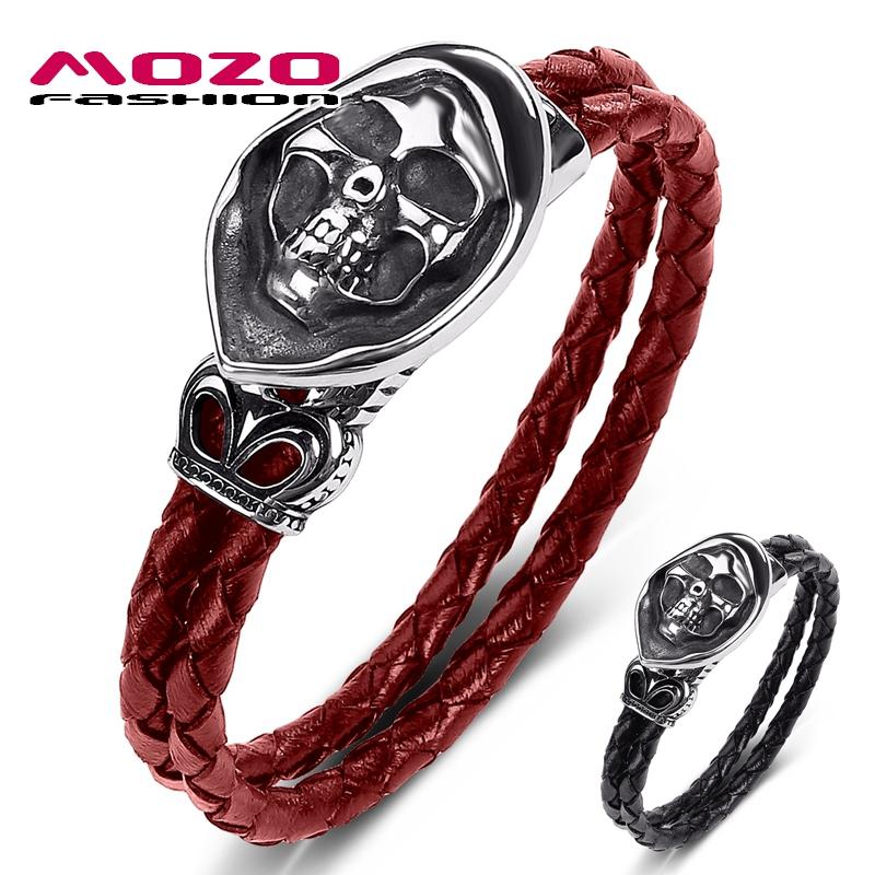 Fashion 2021 Men Jewelry Genuine Leather Drop Punk Demon Skull Charm Bangles Wholesale Bracelets 531, Golden;silver
Fashion 2021 Men Jewelry Genuine Leather Drop Punk Demon Skull Charm Bangles Wholesale Bracelets 531, Golden;silver