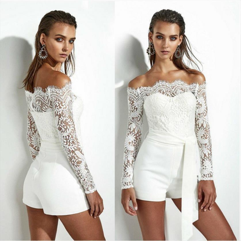 solid long sleeve lace women rompers skinny sashes strapless shoulder bodysuit summer, Black;white
solid long sleeve lace women rompers skinny sashes strapless shoulder bodysuit summer, Black;white