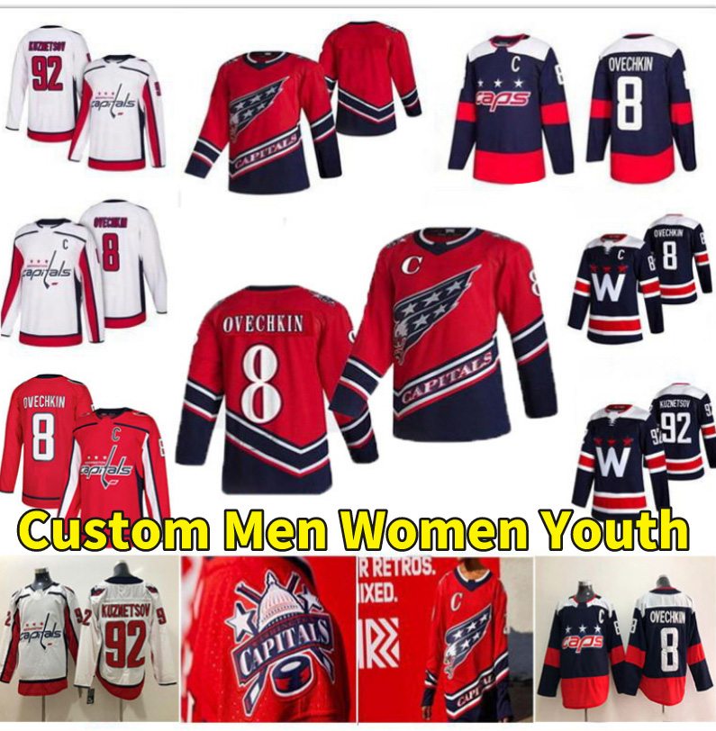 Reverse Retro Washington Capitals Jersey 8 Alex Ovechkin 92 EVGENY KUZNETSO 19 Nicklas Backstrom 77 TJ Oshie 70 Braden Holtby 43 Tom Wilson, Women colour 2
Reverse Retro Washington Capitals Jersey 8 Alex Ovechkin 92 EVGENY KUZNETSO 19 Nicklas Backstrom 77 TJ Oshie 70 Braden Holtby 43 Tom Wilson, Women colour 2