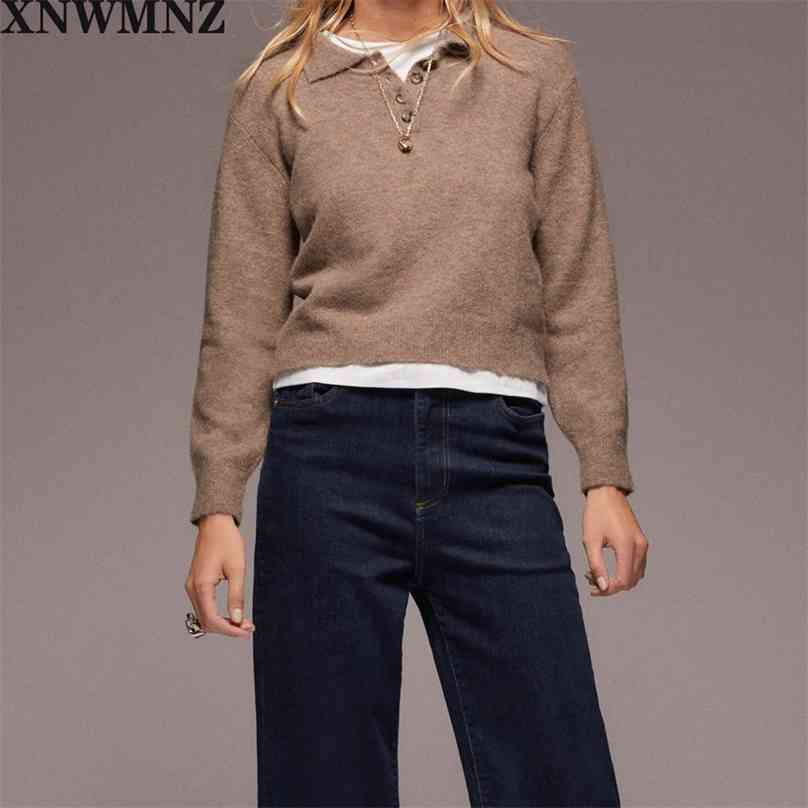 Women Vintage knit polo sweater shirt collar long sleeves Polo-style button female casual 210520, Dark grey
Women Vintage knit polo sweater shirt collar long sleeves Polo-style button female casual 210520, Dark grey