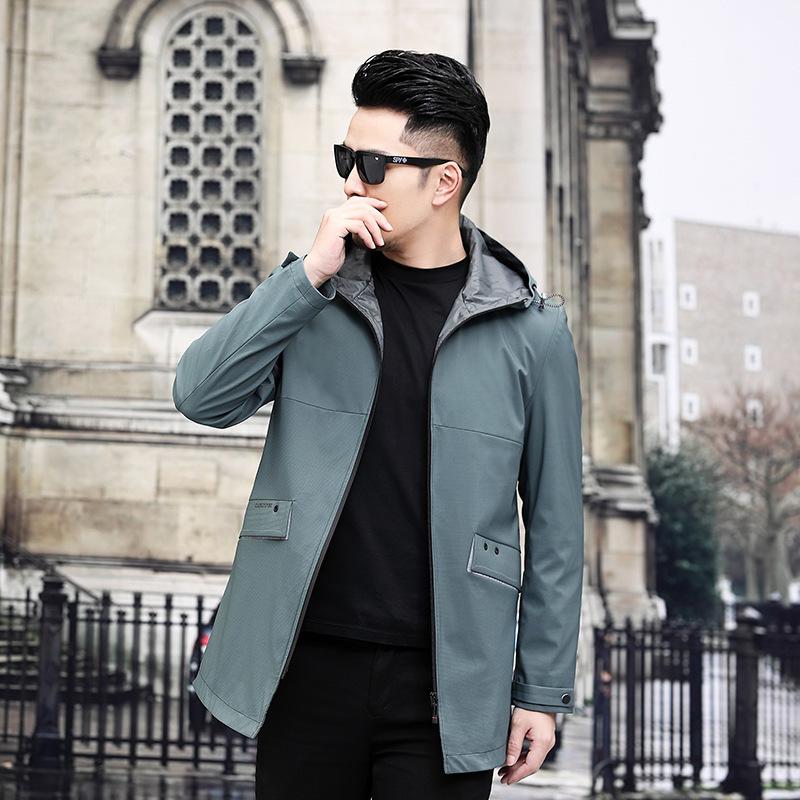 Men's Trench Coats 2021 Men Age Season Long Hooded Zipper Coat Pure Color Han Edition Cultivate Morality Leisure Thin, Black
Men's Trench Coats 2021 Men Age Season Long Hooded Zipper Coat Pure Color Han Edition Cultivate Morality Leisure Thin, Black