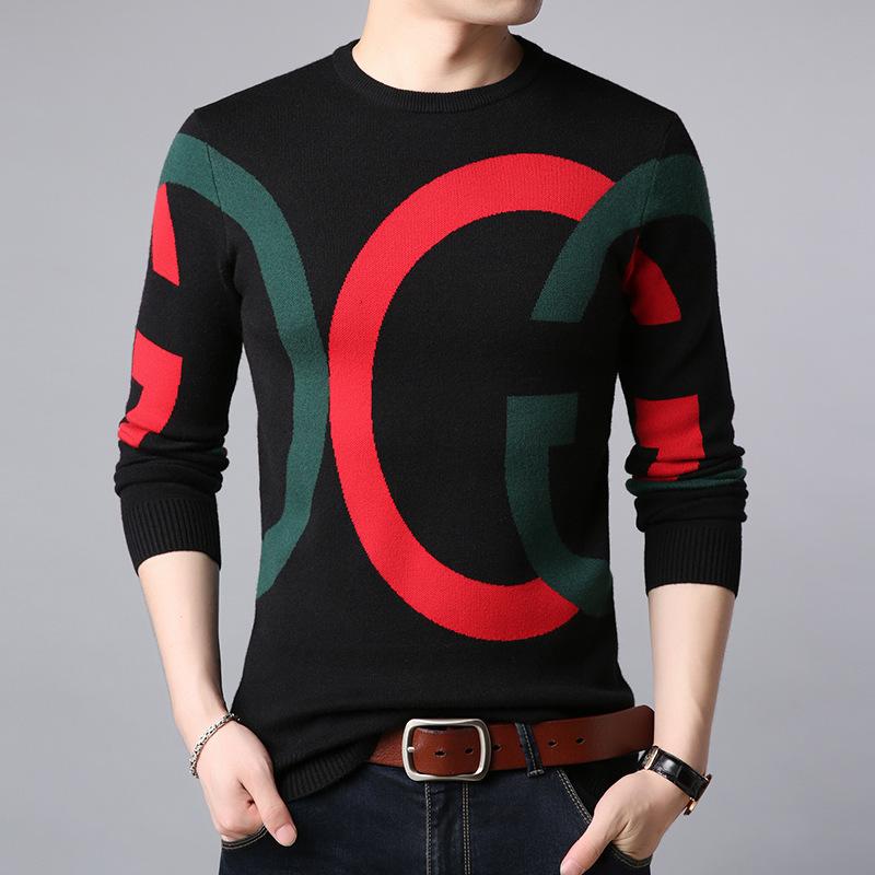 Men's Sweaters Fashion Korean Style Sweater Arrival Autumn Winter Slim Male Knitted Pullover Teenage Boy With Letters, White;black
Men's Sweaters Fashion Korean Style Sweater Arrival Autumn Winter Slim Male Knitted Pullover Teenage Boy With Letters, White;black