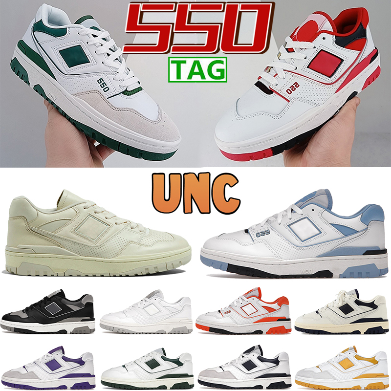 Newest classic mens 550 UNC basketball shoes shadow Syracuse Sea Salt Black burgundy Natural Green Pistachio ecru men women sport sneakers, Bubble wrap packaging