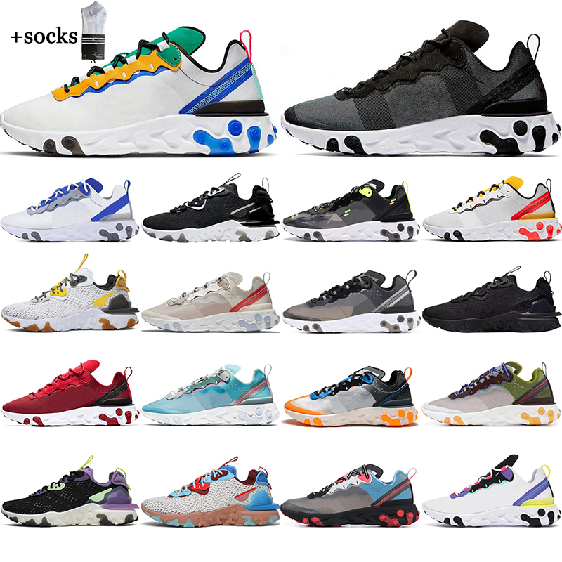 With Socks React Element 87 55 Running shoes Chaussure mens trainers sports Undercover Upcoming grey royal red men women Sneakers shoe 36-45, 5 camo 36-45
With Socks React Element 87 55 Running shoes Chaussure mens trainers sports Undercover Upcoming grey royal red men women Sneakers shoe 36-45, 5 camo 36-45