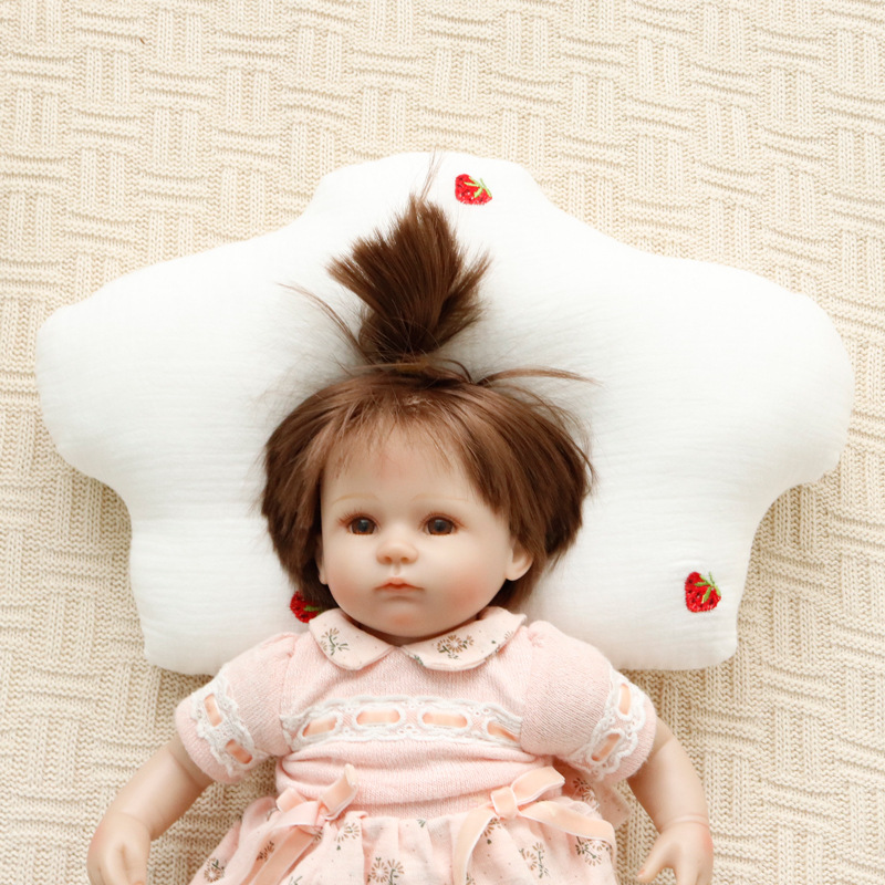 Newborn Pillows Cotton Gauze Infants: Head-deviation Prevention Correction Pillow for 0-2 years old