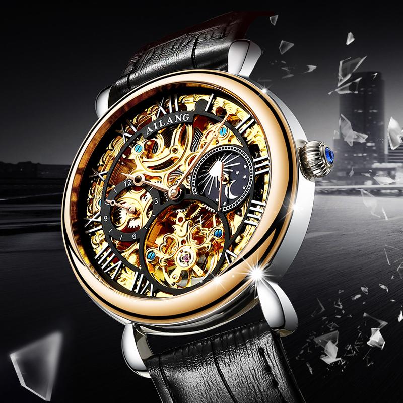 Wristwatches AILANG Original Design Adult Male Wrist Watch Men, Mechanical Gear S3 Boundary, Movement Automatic 2021, Rose gold black
Wristwatches AILANG Original Design Adult Male Wrist Watch Men, Mechanical Gear S3 Boundary, Movement Automatic 2021, Rose gold black