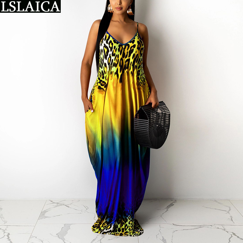 Drop Sundresses Women Sleeveless Tie Dye Leopard Print Sexy Long Dresses for Plus Size Fashion Sling Dress Summer 210520, Orange
Drop Sundresses Women Sleeveless Tie Dye Leopard Print Sexy Long Dresses for Plus Size Fashion Sling Dress Summer 210520, Orange