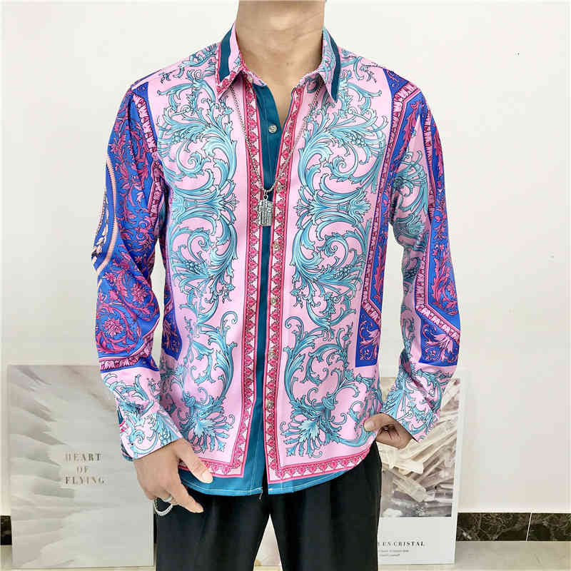 Men's T-Shirts Spring Mens Clothing Long Sleeve Brand Tops Camisas Hombre Luxury Male Casual Slim Fit Printed Fancy Dress Shirts Man HK65, Extra not product
Men's T-Shirts Spring Mens Clothing Long Sleeve Brand Tops Camisas Hombre Luxury Male Casual Slim Fit Printed Fancy Dress Shirts Man HK65, Extra not product