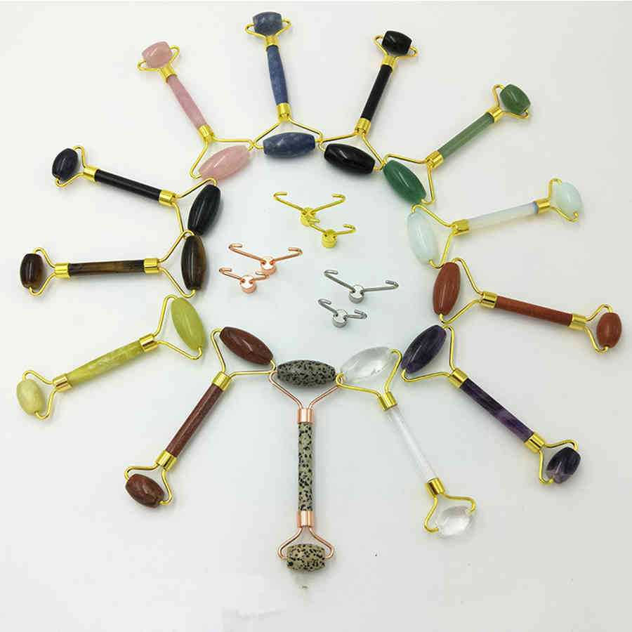Natural Facial Beauty Massage Tool Jade Roller Face Shaper Massager Relaxation Tools Face Massager Jade Roller Wholesale
