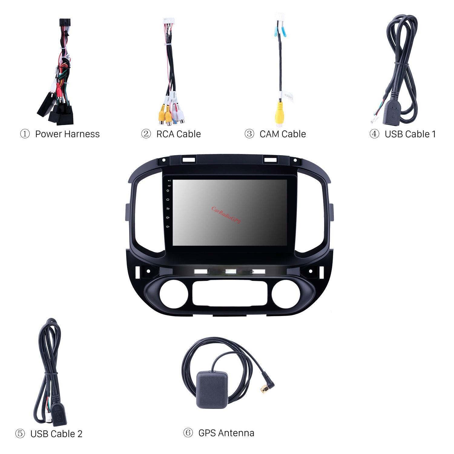 Car Dvd Stereo Player for chevy Chevrolet Colorado 2015-2017 Touch Screen Auto Multimdia Gps support Carplay OBD2 Mirror Link Steering Wheel Control