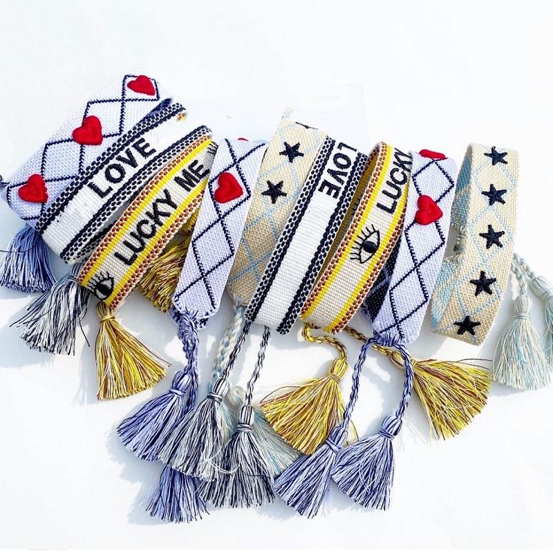 Charm Bracelets LUCKY ME Woven Stacking Jewelry Bracelet Year Gift For Mom Sis Couples, Golden;silver
Charm Bracelets LUCKY ME Woven Stacking Jewelry Bracelet Year Gift For Mom Sis Couples, Golden;silver