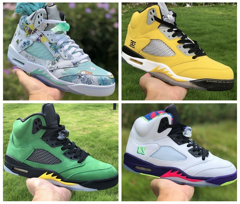 Top quality Jumpman 5 5s Mens basketball shoes Retro What the OFF Fire Red Oregon Ducks Alternate Grape trainers sneakers size 40-46
Top quality Jumpman 5 5s Mens basketball shoes Retro What the OFF Fire Red Oregon Ducks Alternate Grape trainers sneakers size 40-46