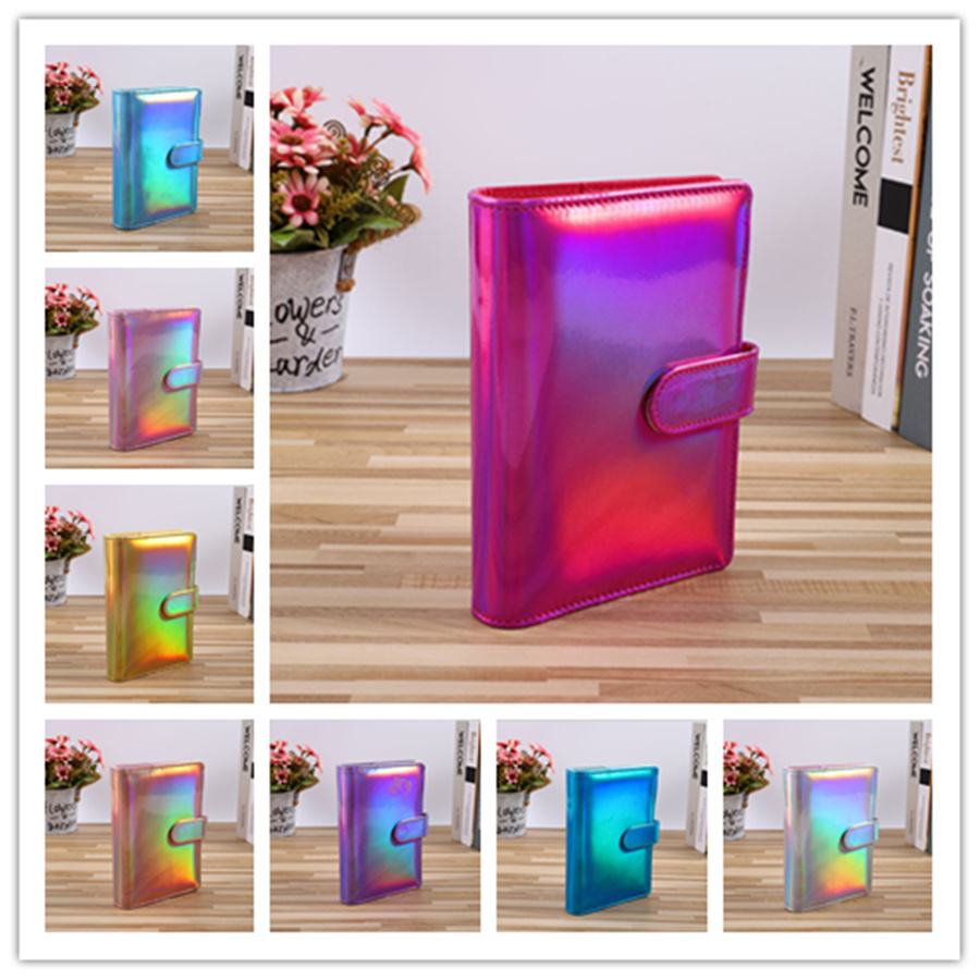 Notebook Binder A6 Laser notepad 19*13cm Loose Leaf Notebooks 8 Colors without Paper PU Faux Leather Cover File Folder Spiral Planners Scrapbook
Notebook Binder A6 Laser notepad 19*13cm Loose Leaf Notebooks 8 Colors without Paper PU Faux Leather Cover File Folder Spiral Planners Scrapbook