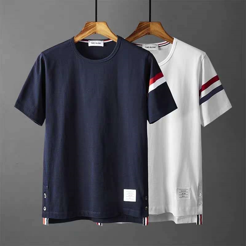 2112 tide br TB round neck red and white bar sleeve t-shirt front short back long split men's
2112 tide br TB round neck red and white bar sleeve t-shirt front short back long split men's
