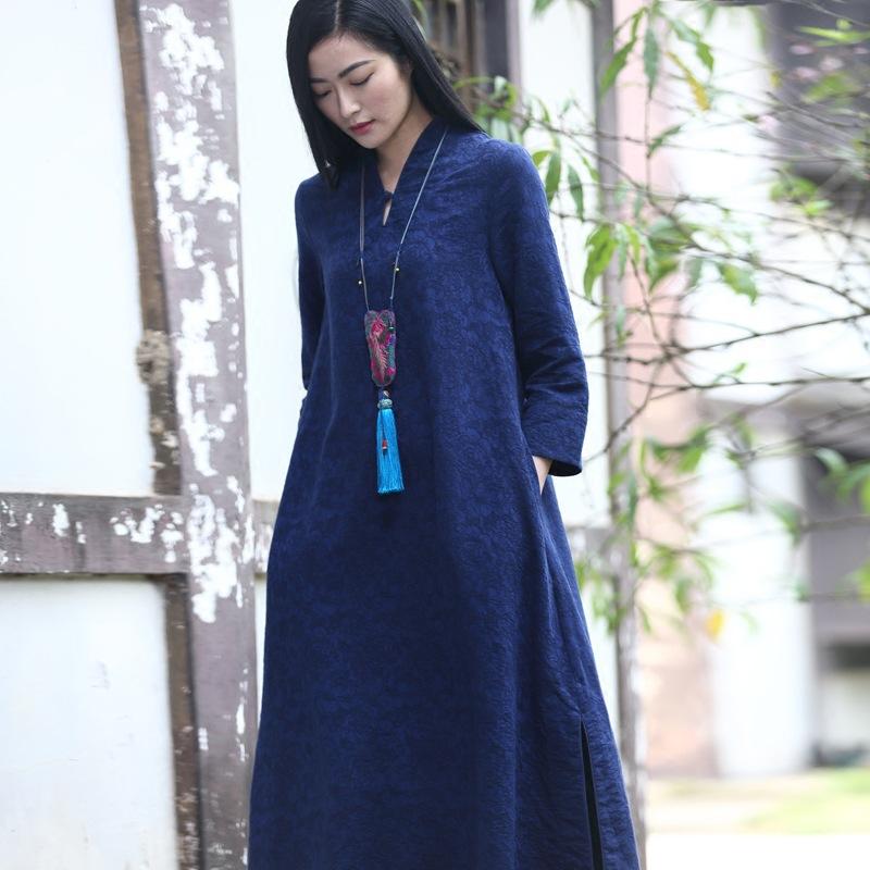 Casual Dresses 2021 Spring And Autumn Auspicious V-neck Chinese Style Jacquard Weave Dress Type H Loose Longuette Women's Wear N130, Beige
Casual Dresses 2021 Spring And Autumn Auspicious V-neck Chinese Style Jacquard Weave Dress Type H Loose Longuette Women's Wear N130, Beige