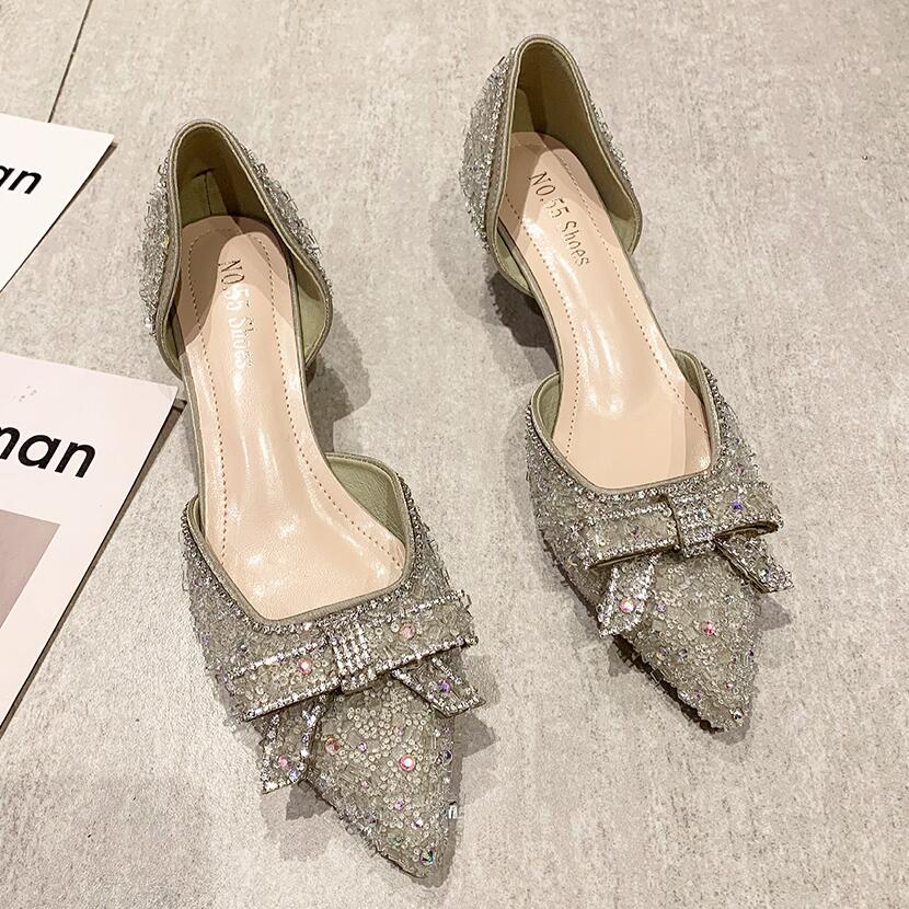 Shoes Female High Heels Bow Shallow Mouth High Heels Pu Pointed Fine With Single Shoes, Bronze
Shoes Female High Heels Bow Shallow Mouth High Heels Pu Pointed Fine With Single Shoes, Bronze