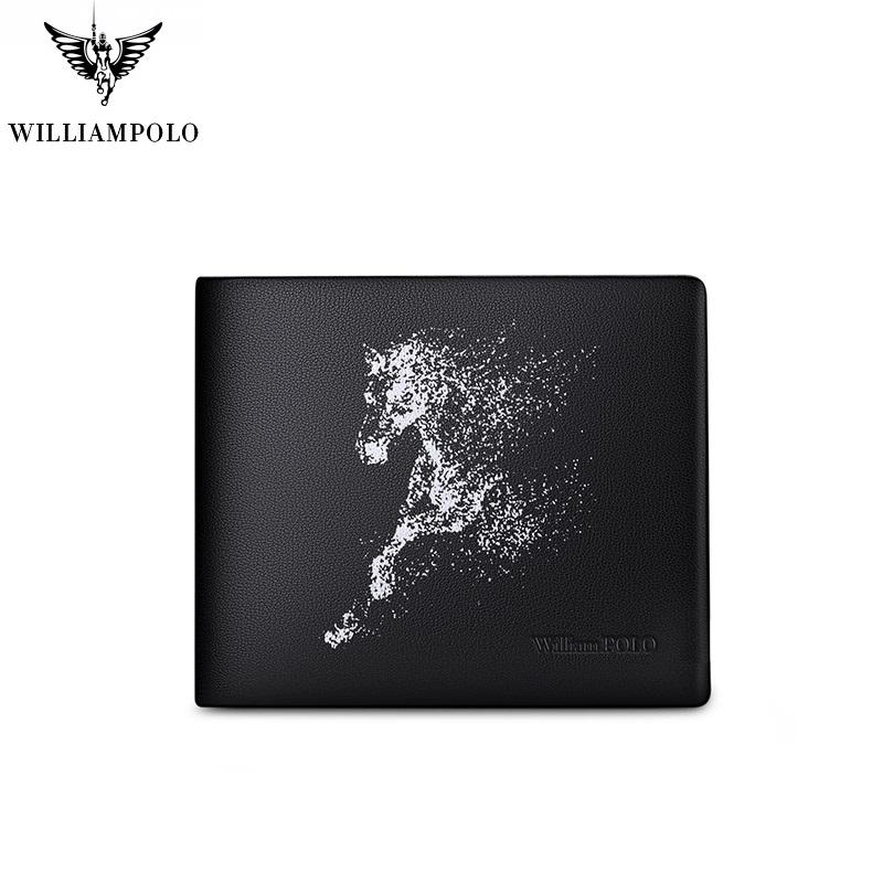 Wallets WilliamPolo 2021 Genuine Leather Horse Totem Ultra-thin Wallet Men Slim Holder Bifold Multi Card Case Slots Cowhide, Black short
Wallets WilliamPolo 2021 Genuine Leather Horse Totem Ultra-thin Wallet Men Slim Holder Bifold Multi Card Case Slots Cowhide, Black short