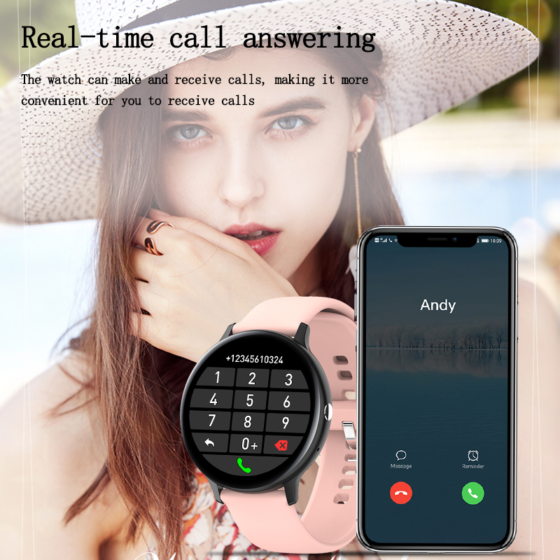 Woman Bluetooth Phone Smart Watch Women Waterproof Sports Fitness Watch Health Tracker New Music Player smartwatch Men