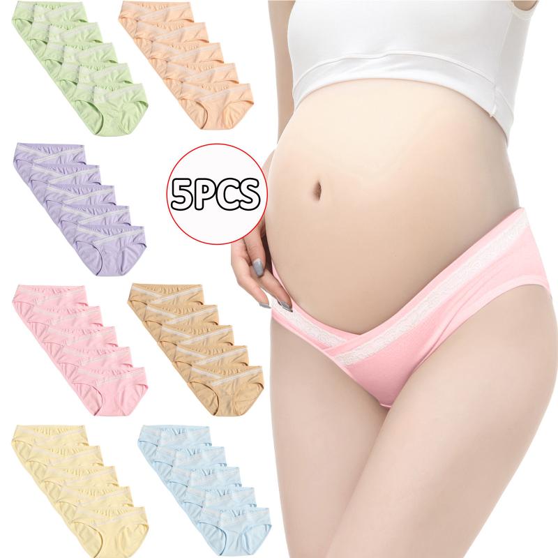 Women's Panties 5PCS Seamless V-shaped Maternity Pregnancy Underwear Under The Bump For Dress Jeans Pregnant Femme Cotton Briefs, Pink
Women's Panties 5PCS Seamless V-shaped Maternity Pregnancy Underwear Under The Bump For Dress Jeans Pregnant Femme Cotton Briefs, Pink