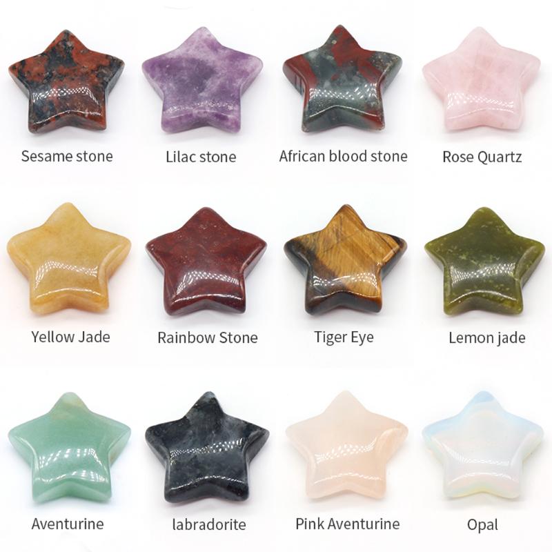 Other 1pcs Natural Star Shape Yellow Jades Amethysts Rose Quartzs Stone Crafts Small Decoration Home Decor Christmas Present Size 30mm
Other 1pcs Natural Star Shape Yellow Jades Amethysts Rose Quartzs Stone Crafts Small Decoration Home Decor Christmas Present Size 30mm