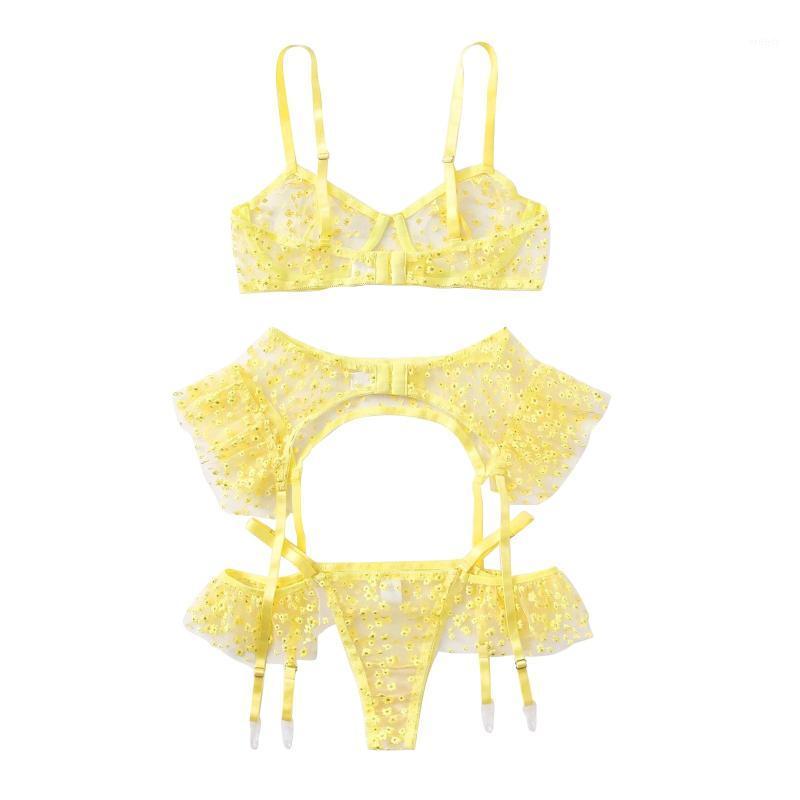 Sexy Pure Yellow Underwire Bra Embroidery Thong Garter Belt Temptation Perspective Erotic Underwear Women Lingerie Set Bras Sets
Sexy Pure Yellow Underwire Bra Embroidery Thong Garter Belt Temptation Perspective Erotic Underwear Women Lingerie Set Bras Sets