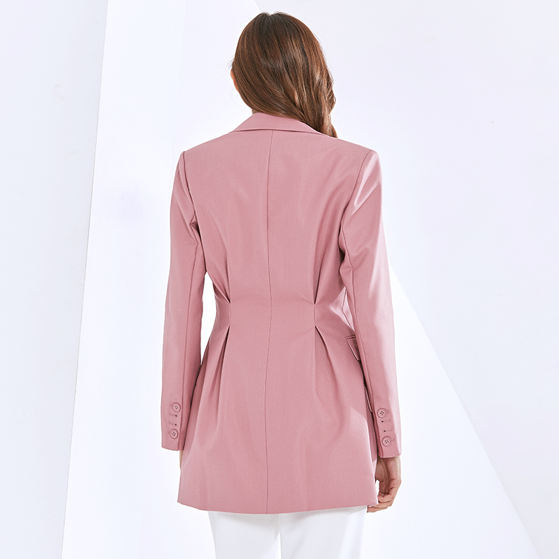 Autumn Blazer Dress For Women Notched Long Sleeve High Waist Minimalist Mini Dresses Female Fashion Clothing 210520