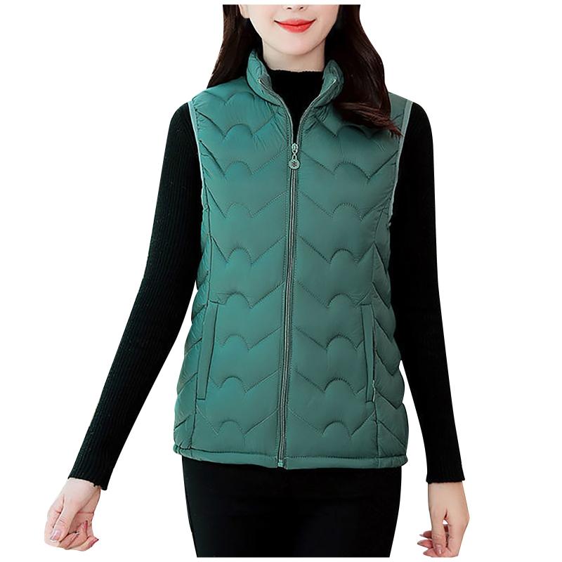 Women's Vests Plus Size Padded Vest Women Portable Sleeveless Solid Female Winter Warm Casual Waistcoat Brand Clothing Veste Famme 2021, Black;white
Women's Vests Plus Size Padded Vest Women Portable Sleeveless Solid Female Winter Warm Casual Waistcoat Brand Clothing Veste Famme 2021, Black;white