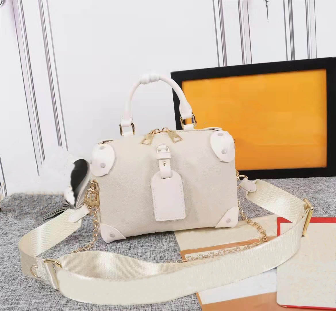 Classic fashion ladies embossed leather shoulder bag handbag calfskin backpack canvas rivet corner suitcase messenger bags, Beige#45571
Classic fashion ladies embossed leather shoulder bag handbag calfskin backpack canvas rivet corner suitcase messenger bags, Beige#45571