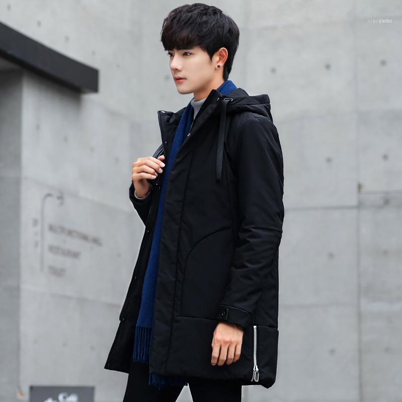 Men's Down & Parkas Autumn And Winter Thick Hooded Solid Color Mid-length Feather Cotton-padded Clothes Slim Fit Versatile Hong1, Black
Men's Down & Parkas Autumn And Winter Thick Hooded Solid Color Mid-length Feather Cotton-padded Clothes Slim Fit Versatile Hong1, Black